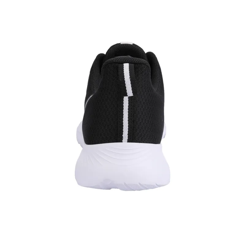 QIAODAN Cushioning Anti Slip And Wear Resistant Low Top Running Shoes Men's Black White-3