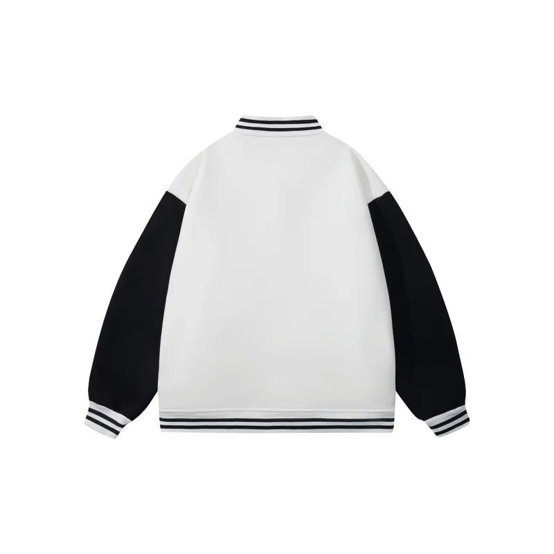 LEVEL RELAX Series Baseball Jacket Unisex-3