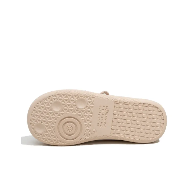 Feiyue Slip Resistant, Abrasion Resistant, Breathable Low Top Chunky Shoes Women's Beige-4