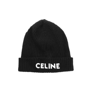 CELINE Beanie In Ribbed Wool