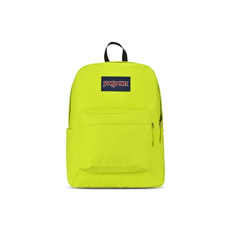 JanSport Polyester With Textile Backpack Medium Size Unisex Neon Green-0