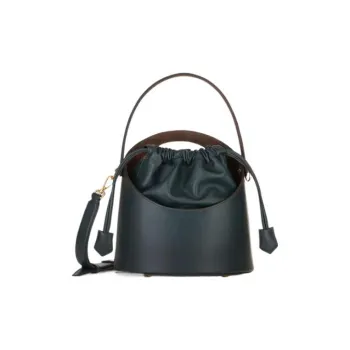 ETRO Calfskin Bucket Bags Shoulder Bag Crossbody Bag Handbag Regular Women's Dark Green