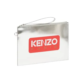 KENZO Large Logo Printed Clutch Bag