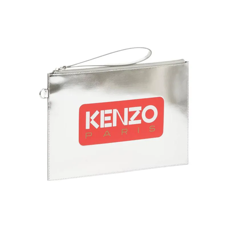 KENZO Large Logo Printed Clutch Bag-0