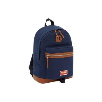 KENZO Canvas Backpack Unisex Blue