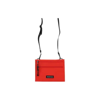 Balenciaga Nylon Shoulder Bag Crossbody Bag Men's Red