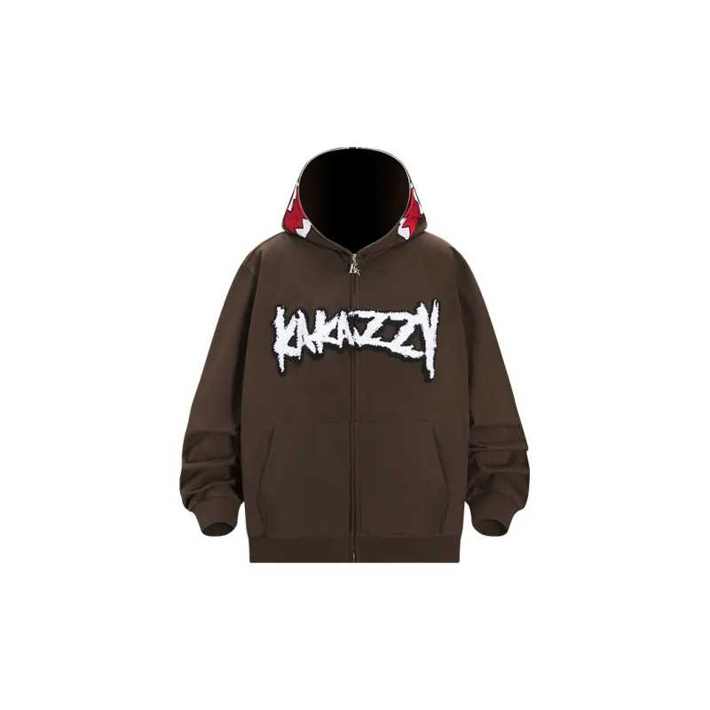 KAKAZZY Sweatshirts Unisex Brown-3