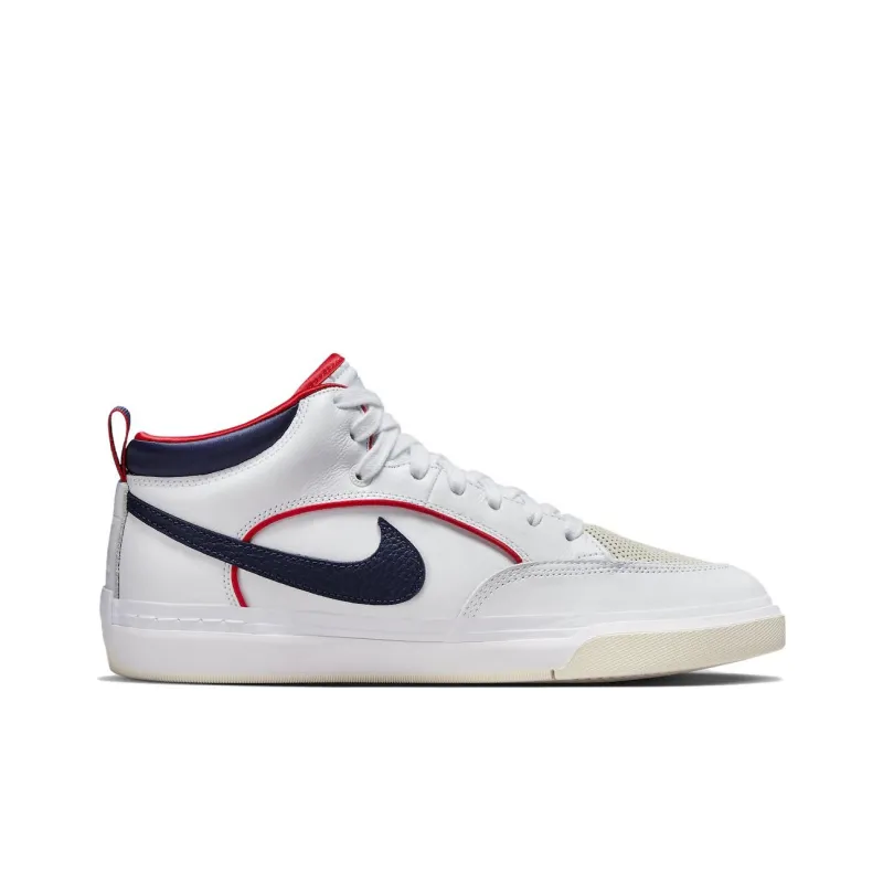 Nike Sb React Leo Prm White Midnight Navy-1