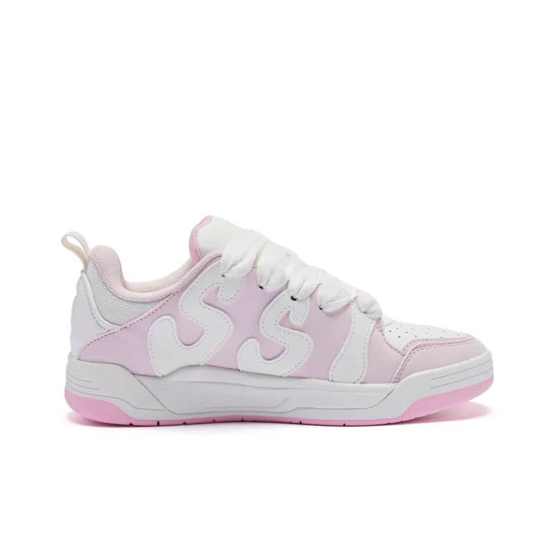 QIAODAN Cushioning Low Top Skateboard Shoes Women's Ice Frost Pink-1
