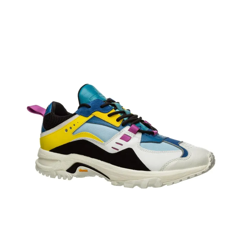 MARCELO BURLON COUNTY OF MILAN Low Top Casual Shoes Men's Blue Yellow Purple-2