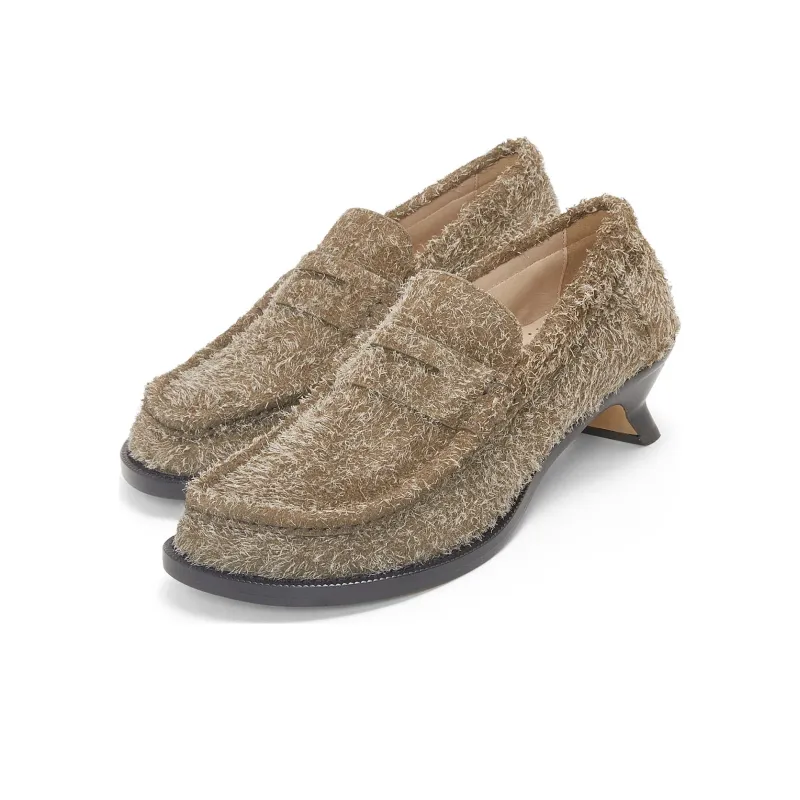 LOEWE Campo Loafers Women's Light Brown-3