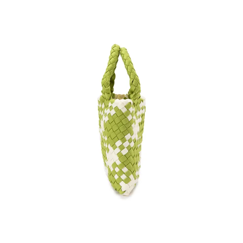 VENOF Cow Leather Handbag Medium Size Women's Don't Be Anxious Banana Green/Exotic Viola Purple-15