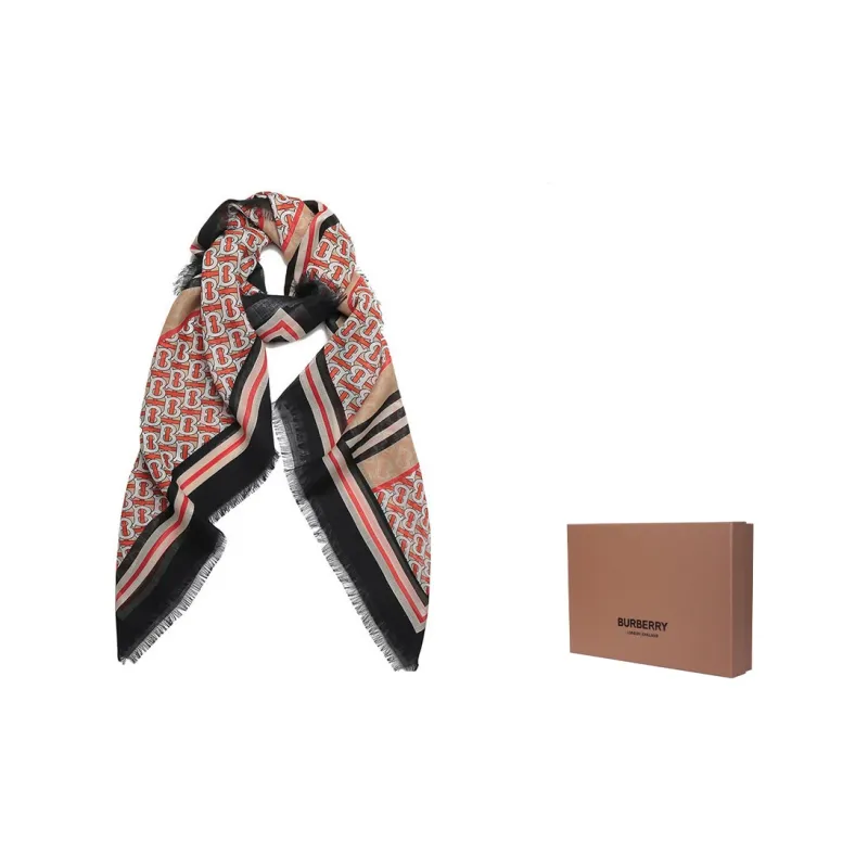 Burberry Silk Scarves Unisex-4