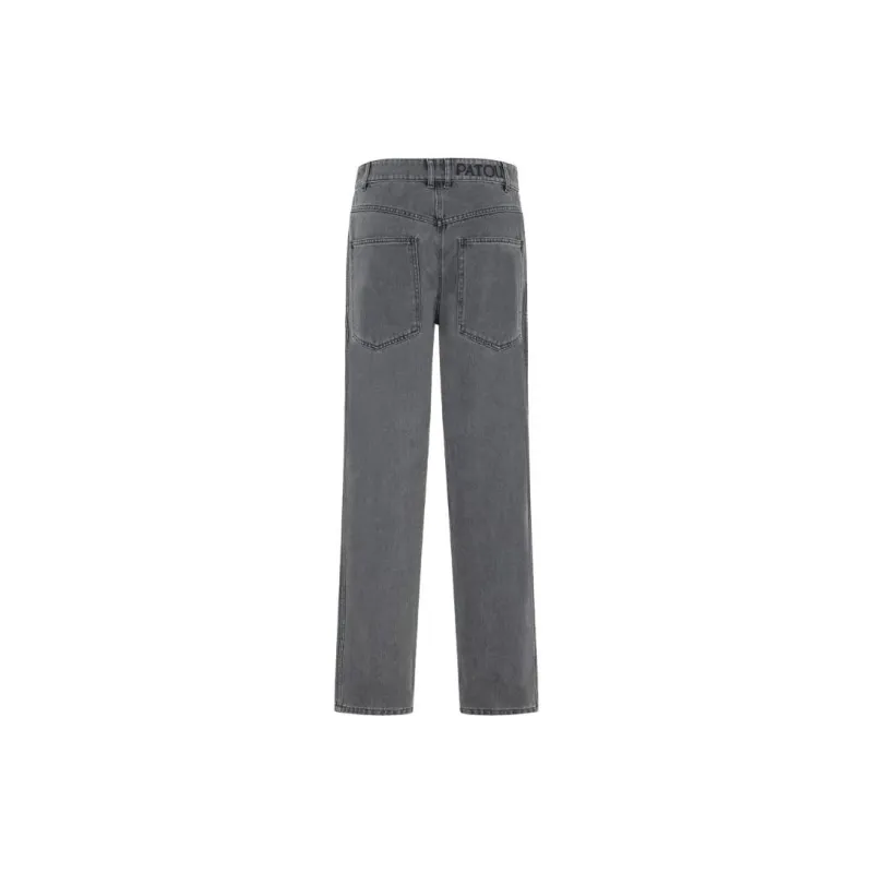 Patou Embroidered logo Straight leg Jeans-1