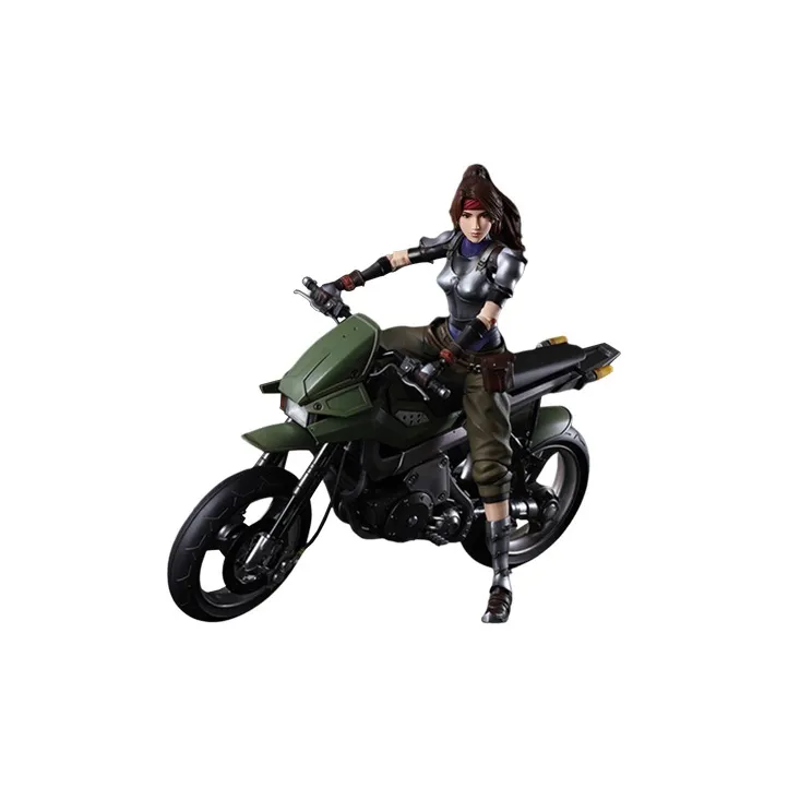 SQUARE ENIX Play Arts Kai Final Fantasy 7 Remake Jessie And Motorcycle Set Action Figures-1