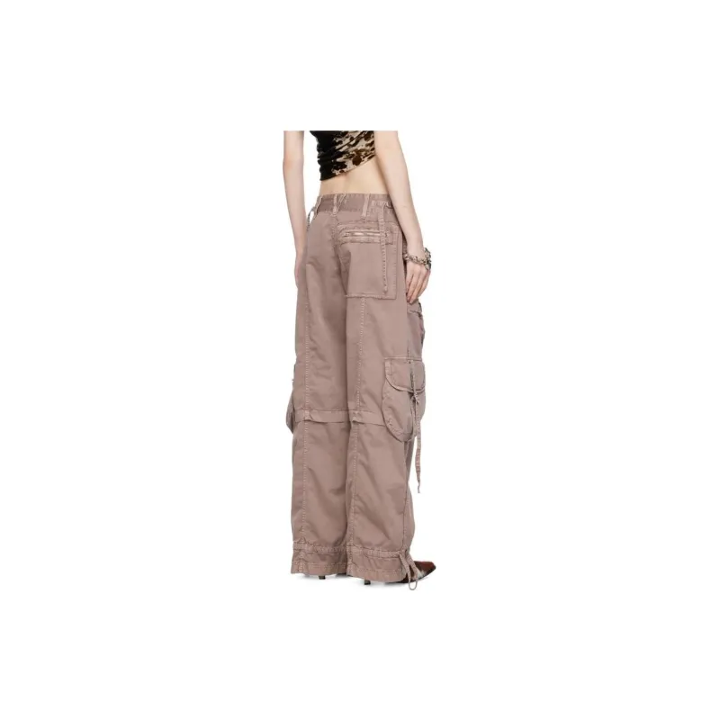 Acne Studios Low Rise Wide Leg Cargo Trousers-1