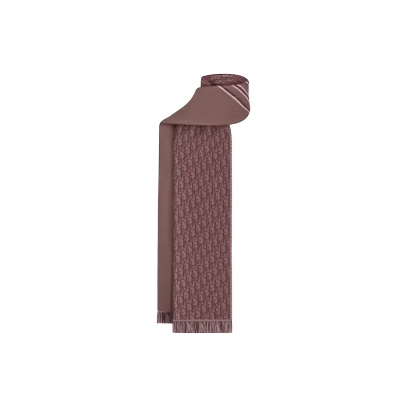 DIOR Knit Scarves Men's Plum Red-0