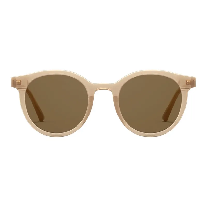 PARZIN Plate Frame Round Sunglasses Women's Fashion Sun Protection UV Protection Cute Sunglasses-7