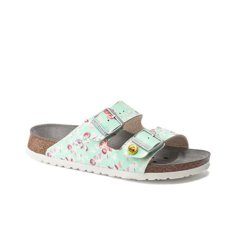 Birkenstock Arizona Esd Birko Flor Narrow Fit 'Flower Field Mint' Women's-3
