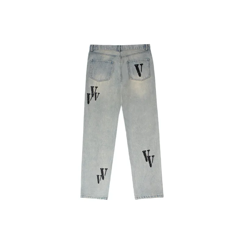 VLONE Straight Fit Jeans Unisex-1