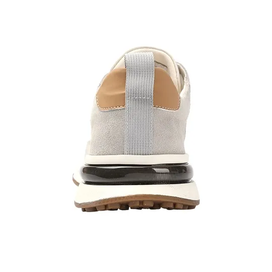 TIMOTHY&CO. Slip Resistant Low Top Casual Shoes Men's White-4