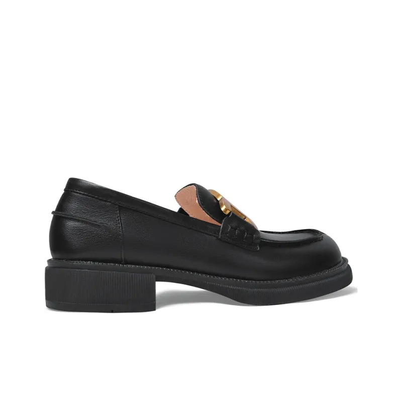 Lily Wei Loafers 3cm Women's Black-1