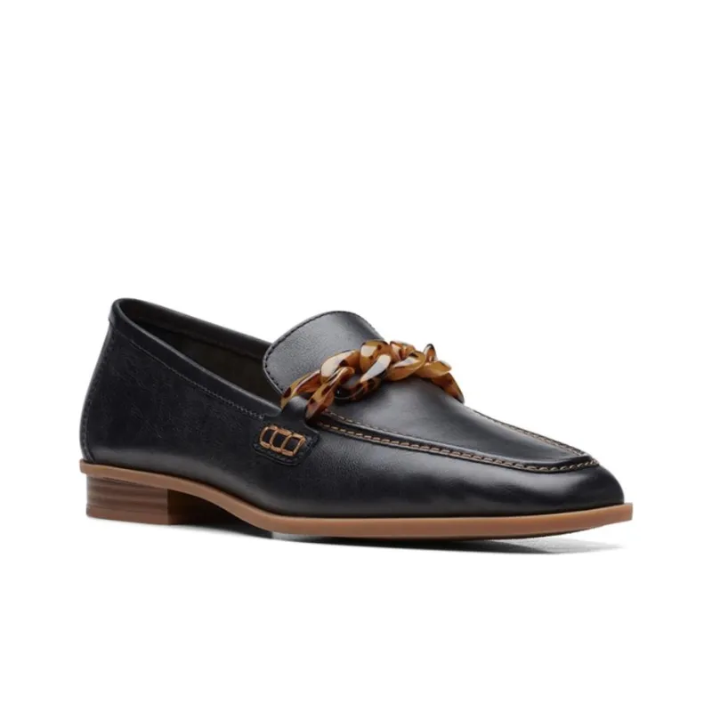 Clarks Loafers Women's Black-1