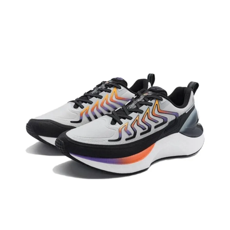 XTEP Wind And Fire 27 Generations Slip Resistant Low Top Running Shoes Men's Gray Black-2