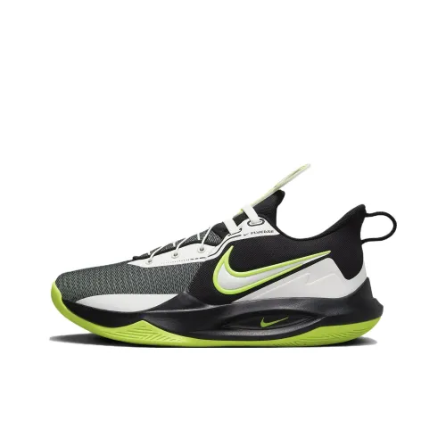 Nike Precision 6 Basketball Shoes Unisex Low-Top Gray/Green