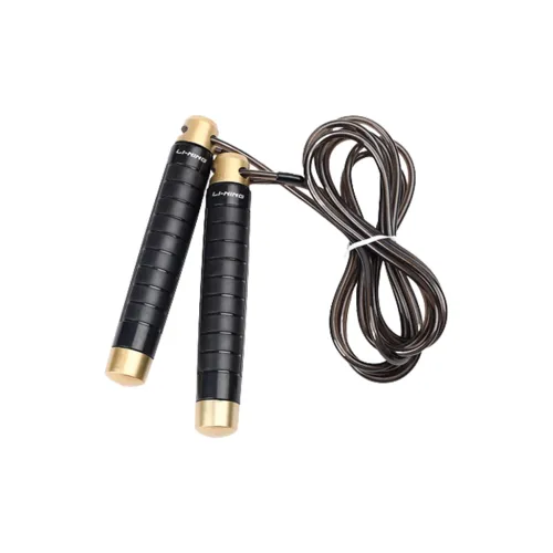 LiNing Fitness Training Non Countable Jump Ropes Fitness Crowd PVC Steel Wire Rope ABS Foam Controller 2.9M Black Gold