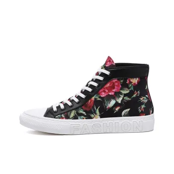 YEDANI High Top Canvas Shoes Men's Black