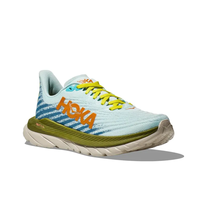 HOKA ONE ONE Mach 5 Cushioning Balance Low Top Running Shoes Men's Blue-3