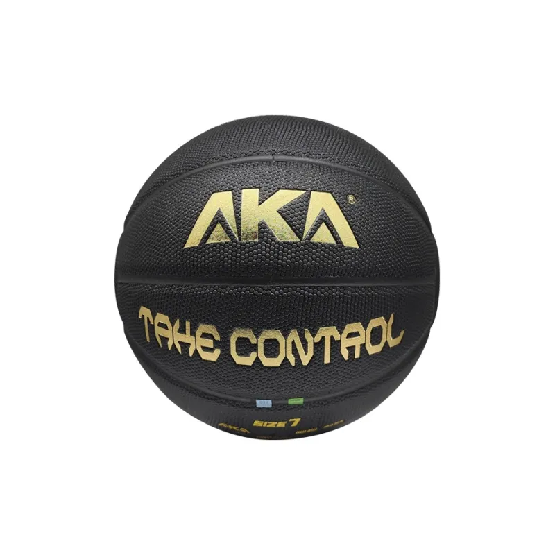 AKA PU Basketball Black Gold Size 7 Ball Training-0
