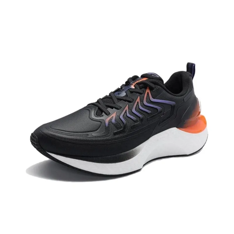XTEP Wind And Fire Generation 27 Anti Slip Wear Resistant Low Top Running Shoes Men's Black Orange-1