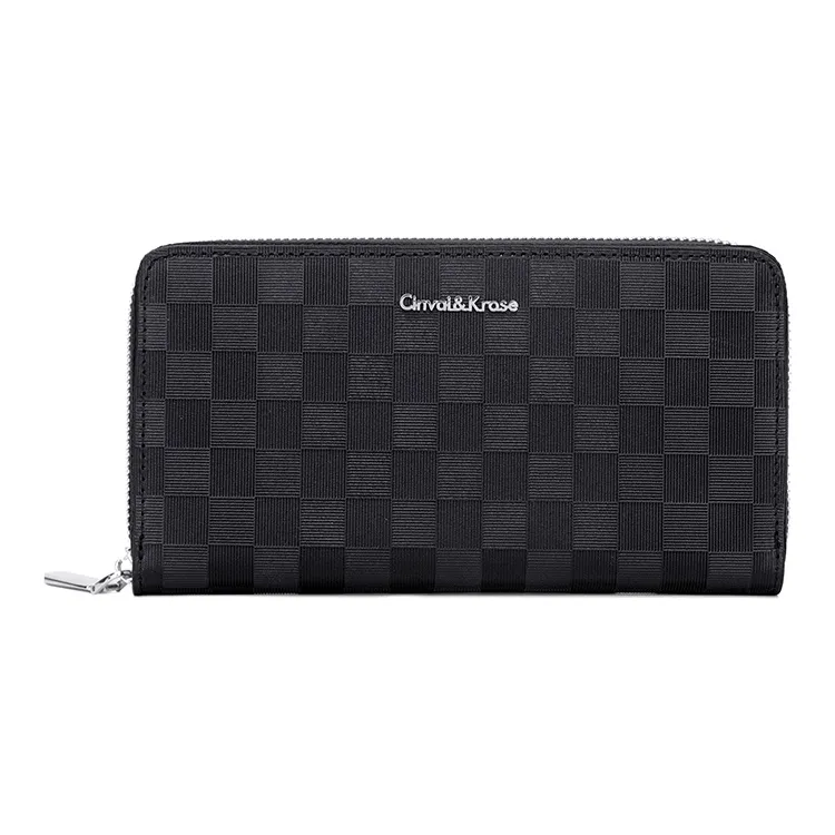 Simvay Clos Cow Leather With Synthetic Leather Coin Purse, Wallet, Document Bag, Card Holder Regular Men's Black-1