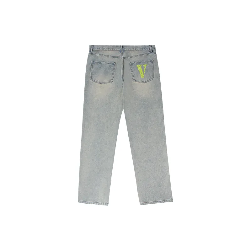 VLONE Straight Fit Jeans Unisex-1