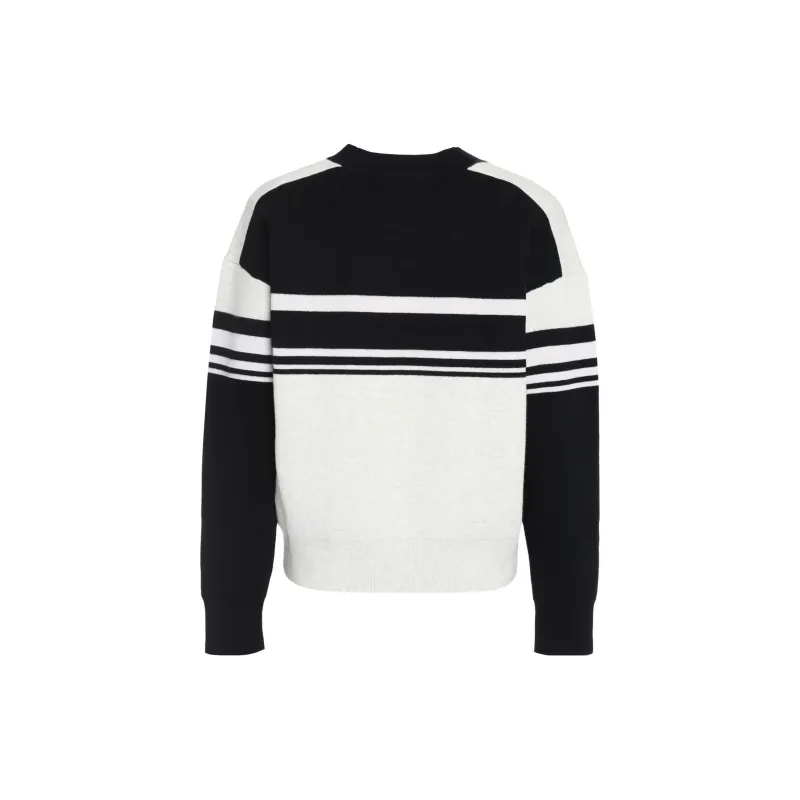 ISABEL MARANT Callie Logo Intarsia Crewneck Jumper-1