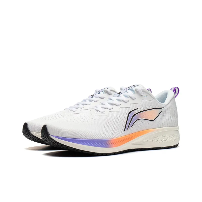 LiNing Red Hare 6 Anti Slip Wear Resistant Low Top Running Shoes Men's White-2