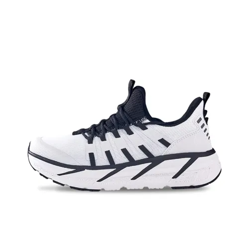 HOT POTATO R19 Cushioned Wear Resistant Breathable Slip Resistant Low Top Running Shoes Unisex Black White