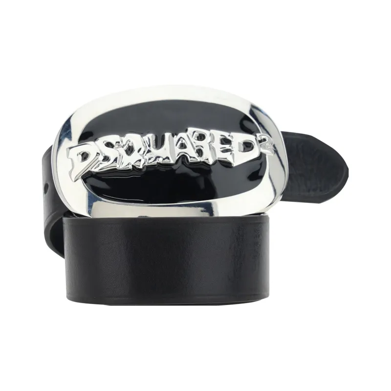 DSQUARED 2 Logo Plaque Buckle Belt-1