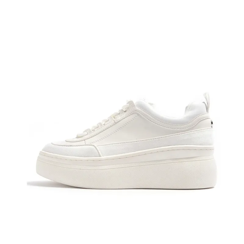 STEVE MADDEN High-Top Skateboard Shoes 6cm Women's White-0
