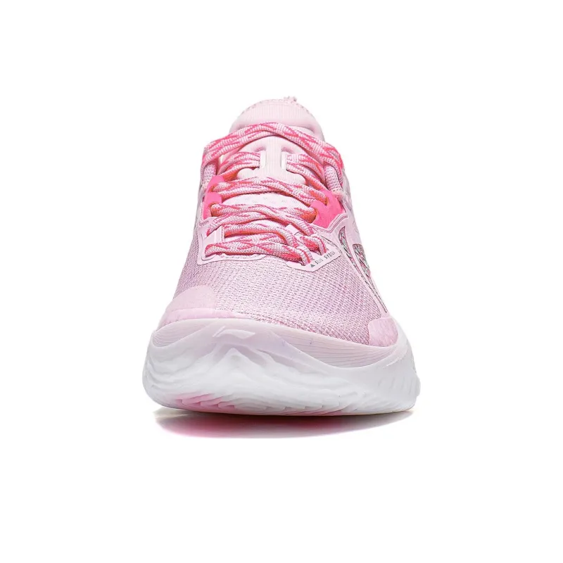 LiNing Speed 10 Durable Breathable Low-Top Basketball Shoes Men's Soft Cherry Blossom Pink-4
