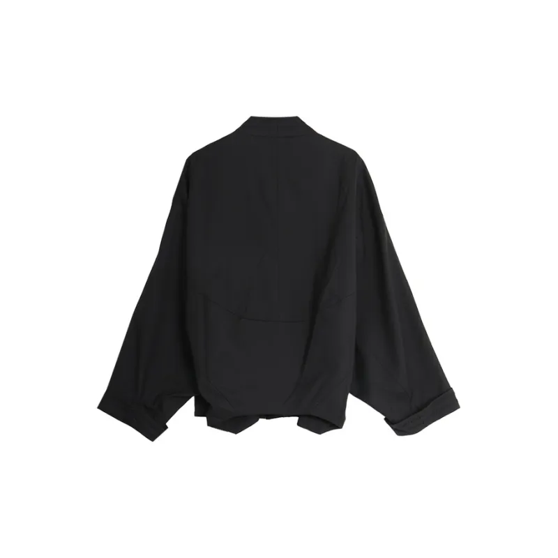 SETIROM Cropped Coats Women's Black-1