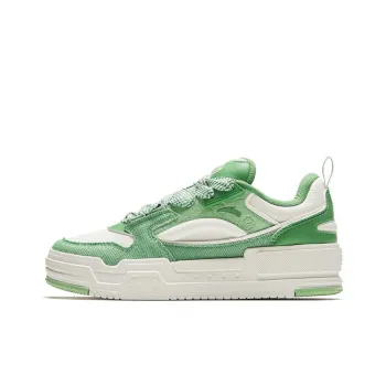 Anta Micro Sugar Slip Resistant Low Top Skateboard Shoes Women's Green White