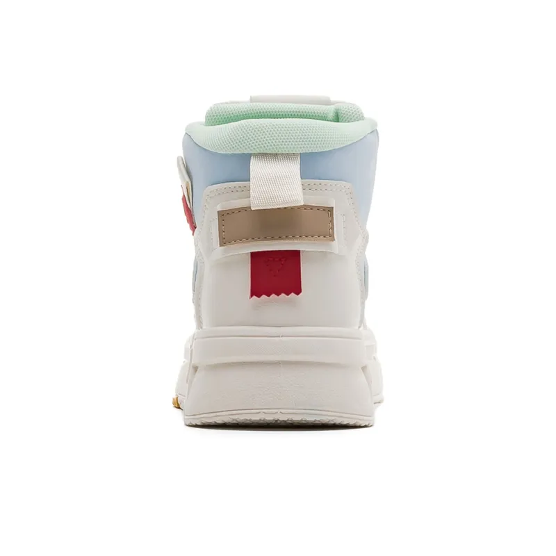Warrior High Top Skateboard Shoes Women's Beige Moon-4
