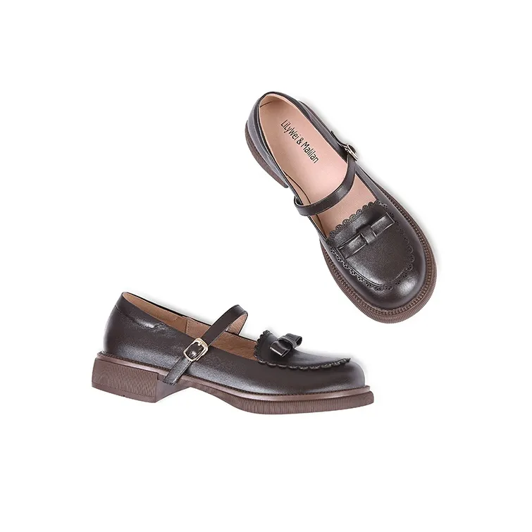 Lily Wei Loafers Women's Black/Brown-6