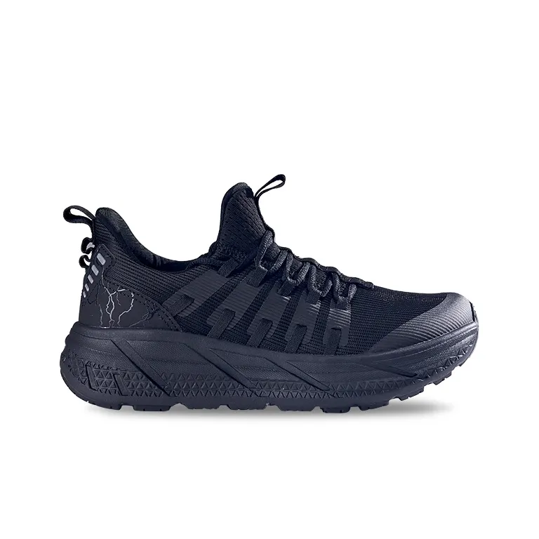 HOT POTATO R19 Slip Resistant Abrasion Resistant Shock Absorbers Low Top Running Shoes Unisex Black-1