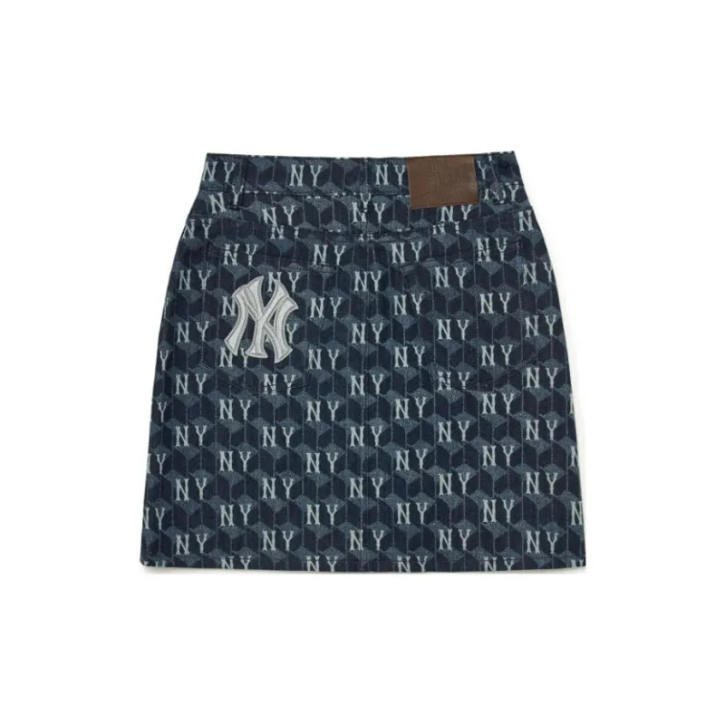 MLB Denim Short Skirts Women's Blue-1