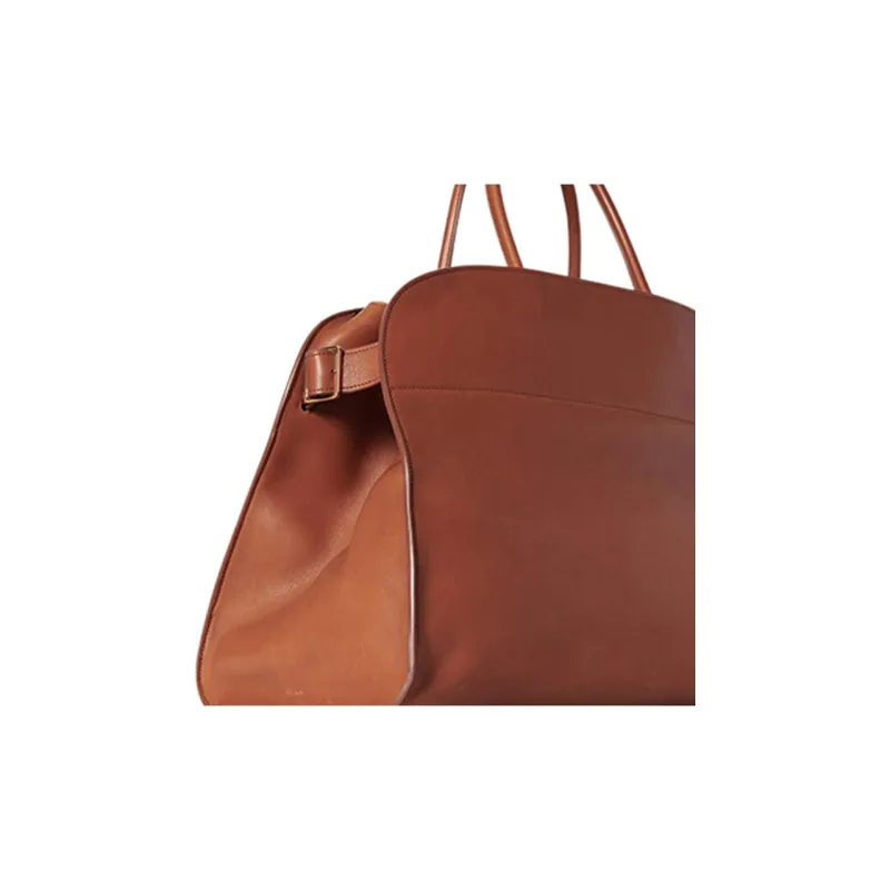THE ROW Margau Leather Tote Bag Shopping Bag Handbag Women's Brown-4