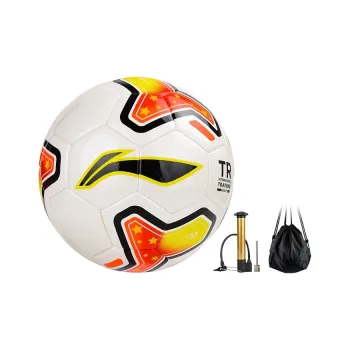 LiNing Size 5 Soccer PU Seamless Thermal bonding Unisex White Red Yellow